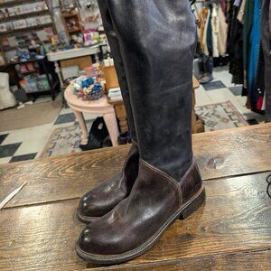 Size 10 Bed Stu  Two-Tone Leather Riding Boots